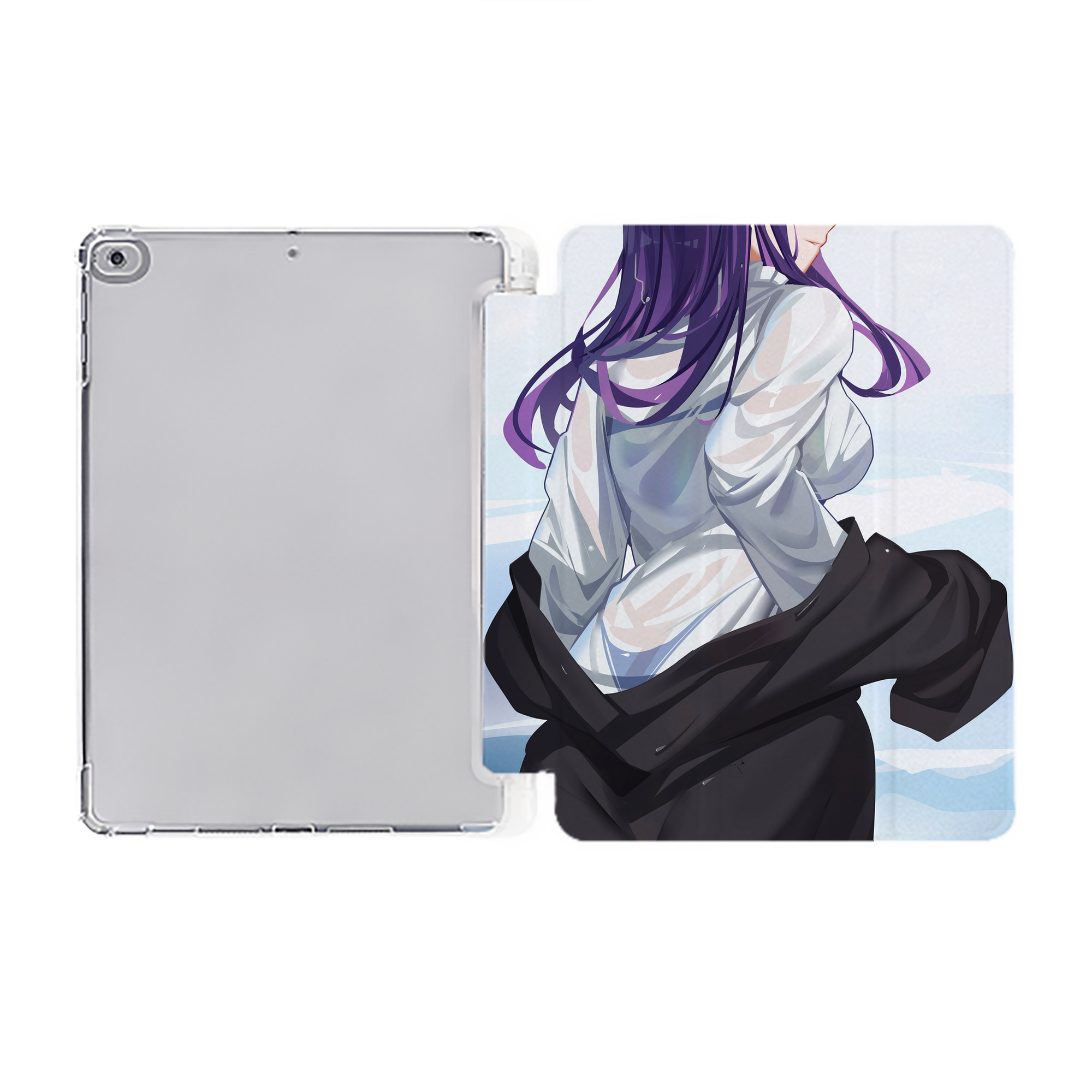 （画像用） 葬送のフリーレン Frieren IPad ケース ペン収納付き 三つ折りスタンド PUレザー×シリコン 対応機種9.5/10.5/10.9インチ